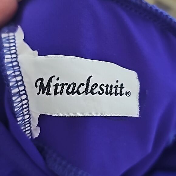 Miraclesuit Oceanus One Piece Violet Size 10 - Picture 6 of 6